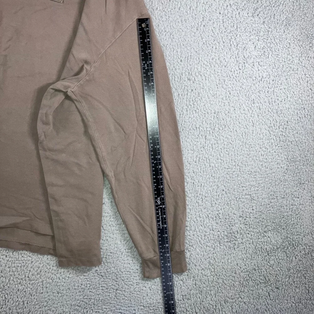 Ralph Lauren Polo Shirt Men 2XL Pony Long Sleeve Neutral Minimalist Basic Casual
